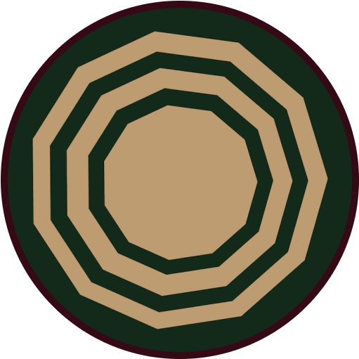 An outline of a dual hotpot with 2 distinct soups