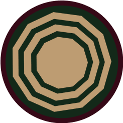 An outline of a dual hotpot with 2 distinct soups