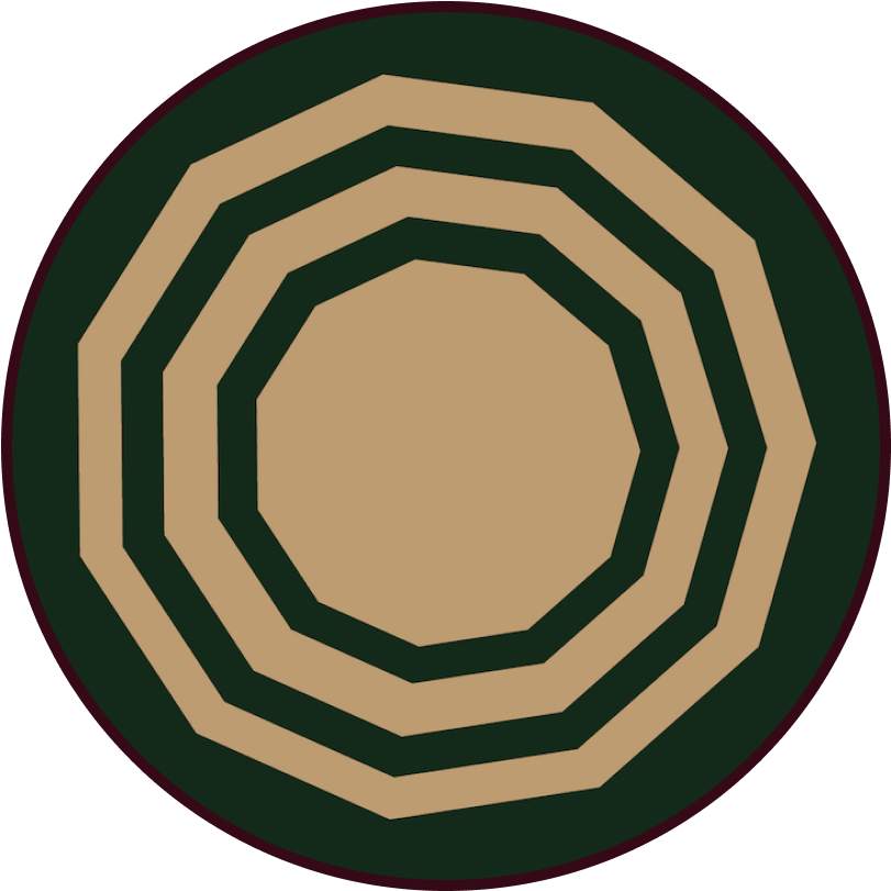 An outline of a dual hotpot with 2 distinct soups